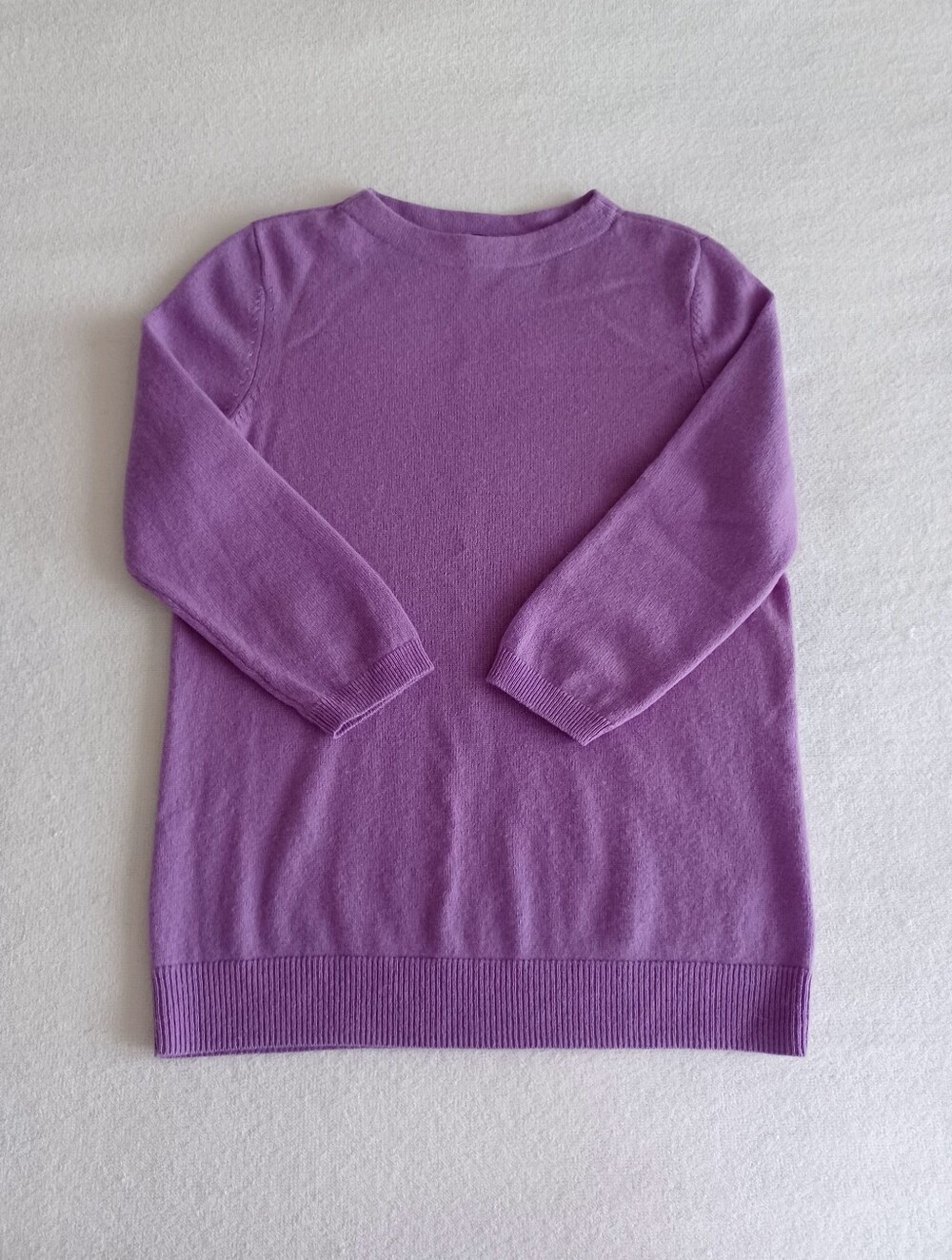Talbots Cashmere Purple Sweater, Size Mp - Picture 4 of 12